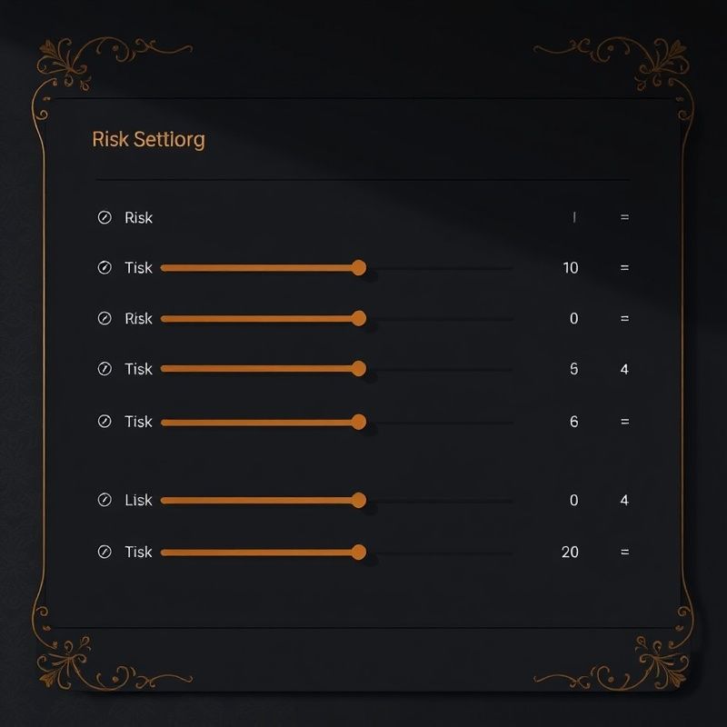 Panel nastavení rizikových limitů